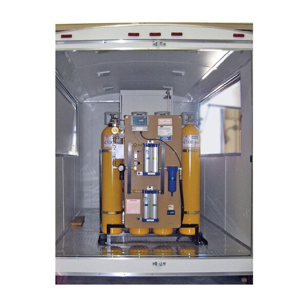 Champion Compressor Respiratory Protection - Inside Mobile Air Trailer